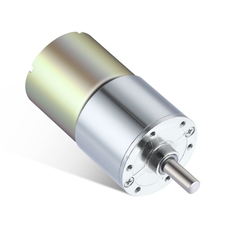 Greartisan DC 12V 550RPM Gear Motor High Torque Electric Micro Speed Reduction Geared Motor Centric Output Shaft 37mm Diameter Gearbox - Image 5